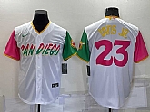 San Diego Padres #23 Fernando Tatis Jr White 2022 City Connect Cool Base Stitched Jersey,baseball caps,new era cap wholesale,wholesale hats